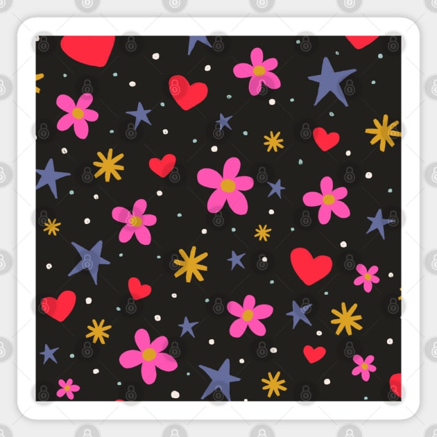 Little Doodles Pattern (2024) Sticker by cecececececelia